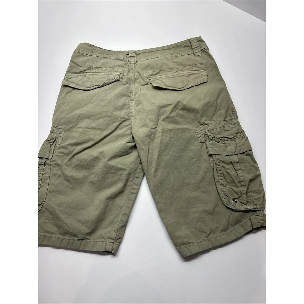 Raw X Men's  Cargo Shorts – Size‎ 28 Green Olive Khaki